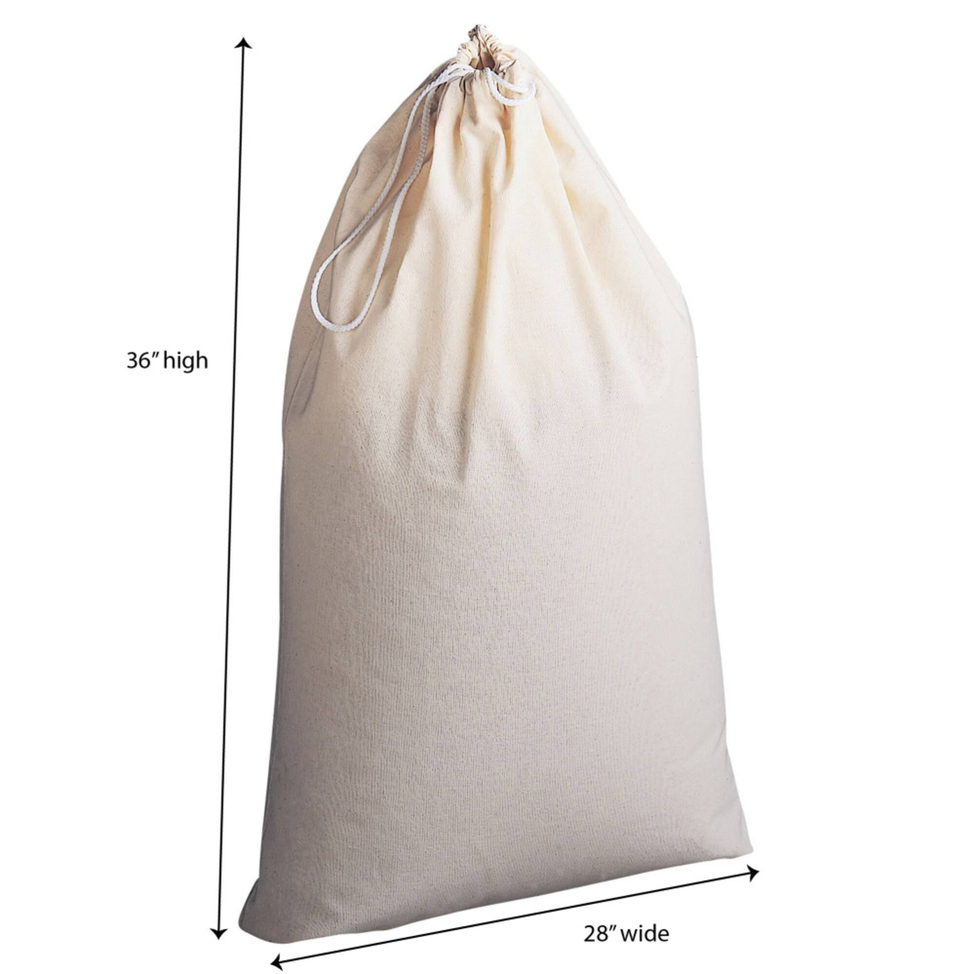 Household Essentials 36" Cotton Drawstring Laundry Bag